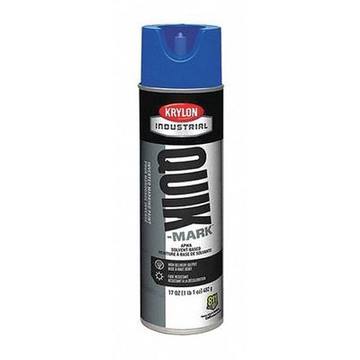 Krylon Quik Mark Inverted Solvent Based Marking Paints (Carton of 12) Apwa Blue