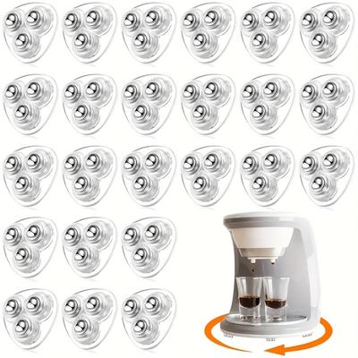 TEMU 16-pack Mini Self-adhesive Caster Wheels, , Abs Rotating Appliance Rollers For Kitchen & Home Use