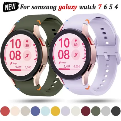 Strap For Samsung Galaxy Watch 4 classic 46mm 42mm 6 43mm 47mm 5 pro 45mm Silicone Bracelet correa Galaxy Watch 4 44mm 40mm band