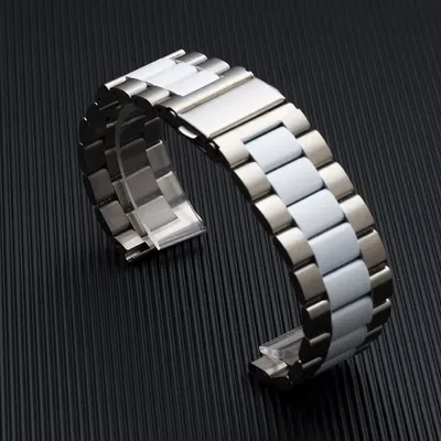 Stainless Steel band For Samsung Galaxy watch 7/FE/6/5 pro/4/Classic 20mm 22mm metal bracelet Image