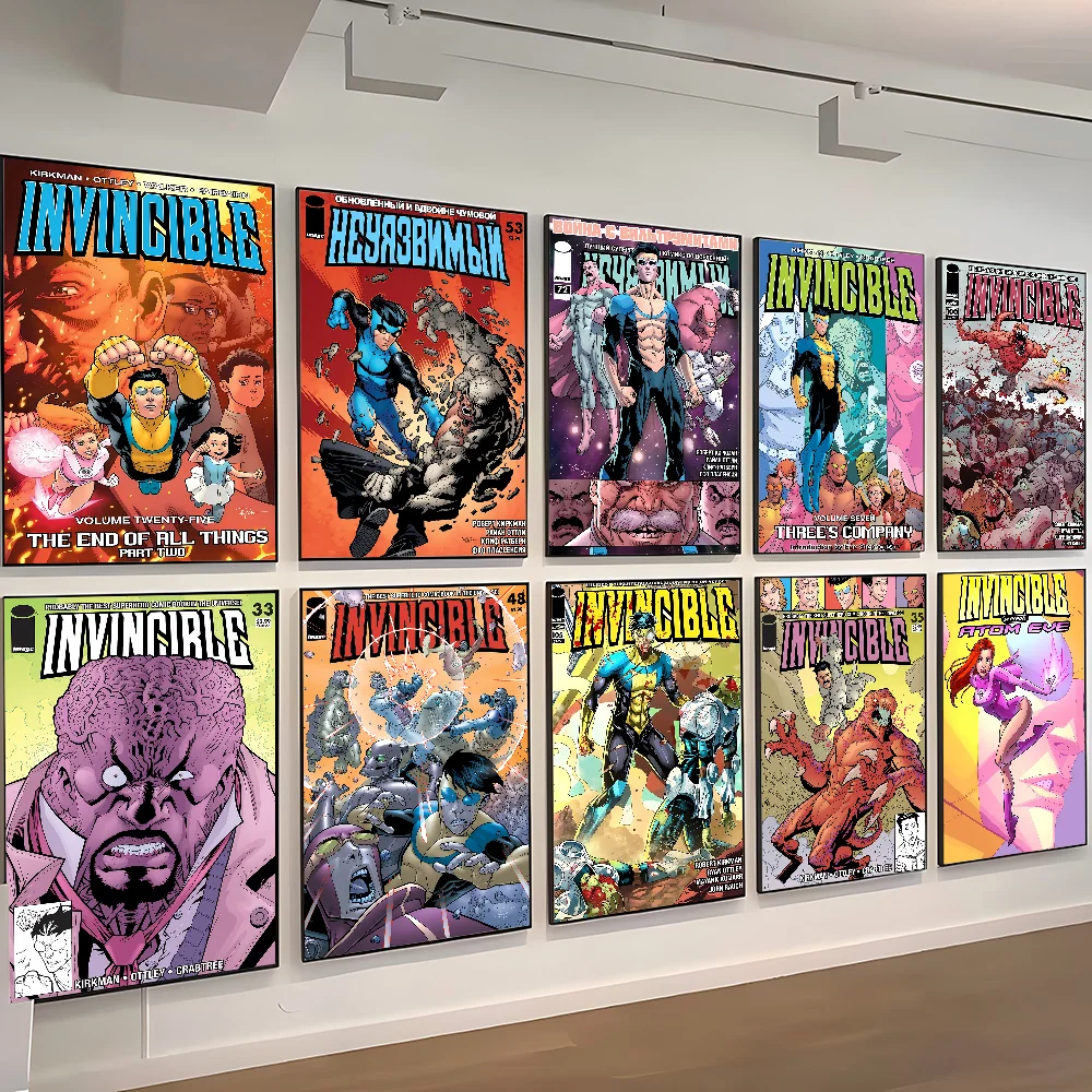 I-Invincible Cartoon-Poster für Zuhause, Wohnzimmer, Schlafzimmer, Bar, Café, Kunstdekoration Image