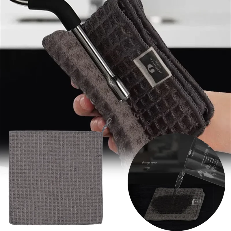 1/4pc Kaffee Bar Barista Reinigung Handtuch Super Saugfähigen Mikrofaser Reinigung Tuch Handtücher für Küche Hause Kaffeemaschine Reiniger Image