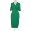 L.K.Bennett Damen Kleid, Gr. 34, grün, Elasthan, Synthetik, Viskose