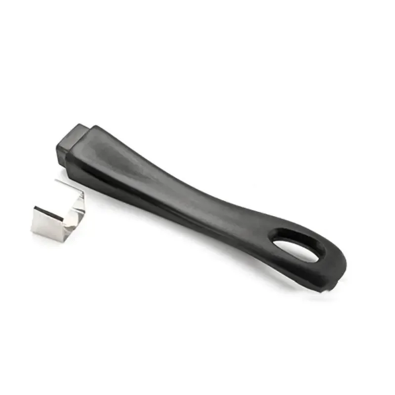 Accessoires de cuisine en acier inoxydable de haute qualité, poignée en bakélite de remplacement noire pour casserole, ustensiles de cuisine, pièces d'ustensiles de cuisine