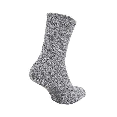 FLOSO Kinder warme Pantoffelsocken mit rutschfestem Gummigriff (grau) Image
