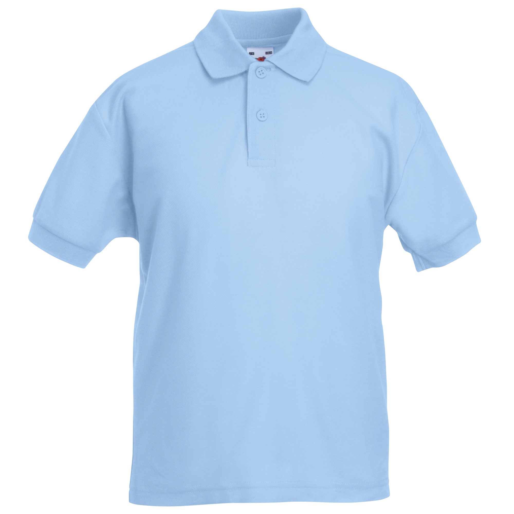 Fruit of the Loom - Poloshirt für Kinder kurzärmlig (Himmelblau) Image