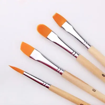Watercolor Propylene Painting Brushes Oil Painting Brushes 6 Pcs Sets Multiple of Artistic School