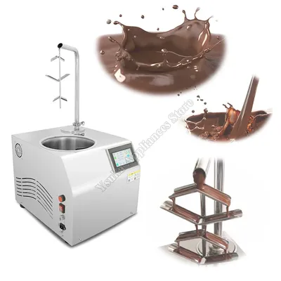 Commercial Automatic Chocolate Dispenser Tempering Melting Coating Machine