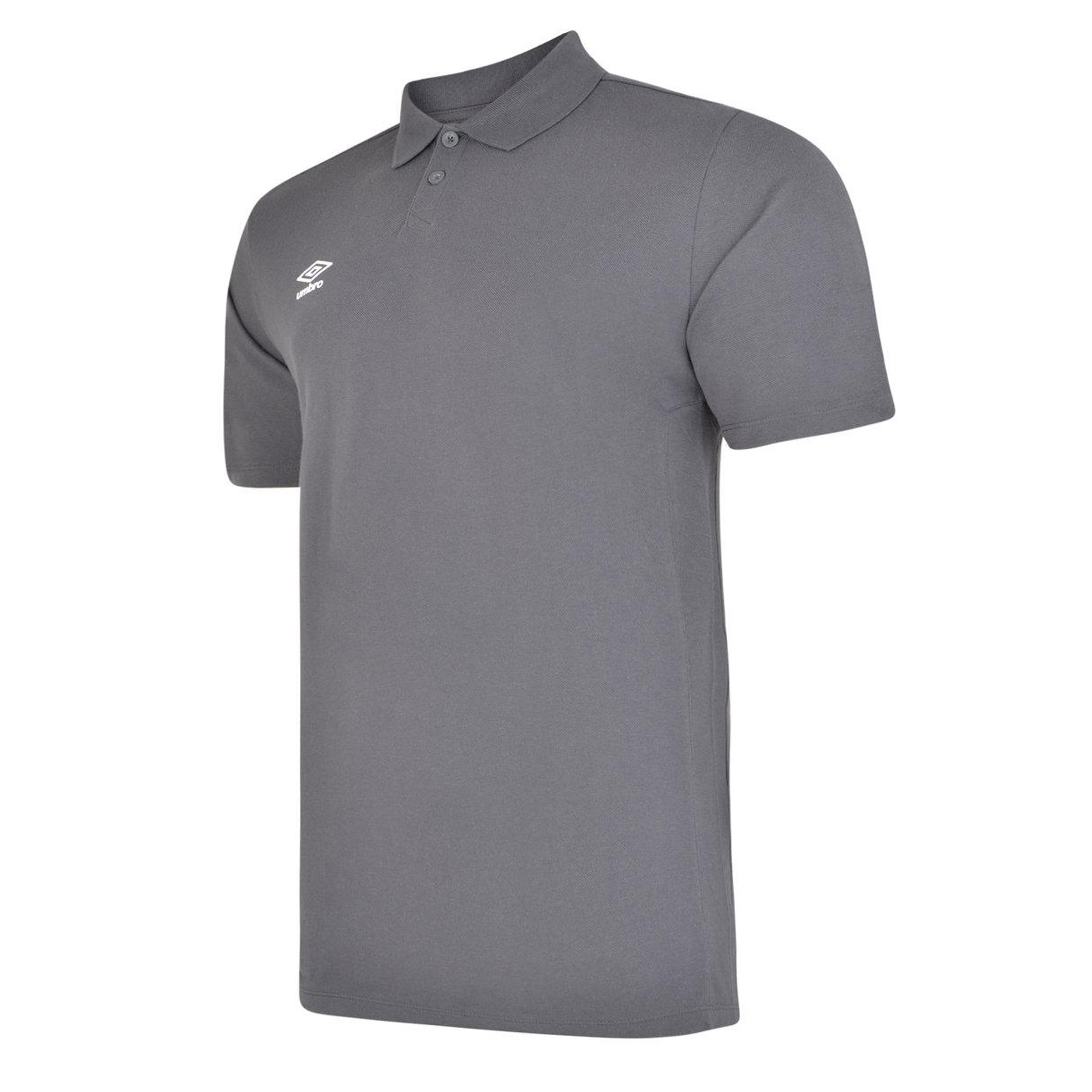 Umbro Boys Essential Polo Shirt (carbon/white) - Dark Grey - Size 9-10Y | Umbro Sale | Discount Designer Brands