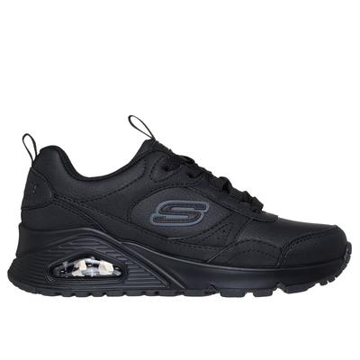 Skechers Boy's UNO Gen1 - Class Edge Sneaker | Size 2.0 | Black | Synthetic/Textile