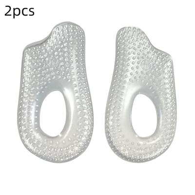 TEMU Grain Heel Cushioning Insoles, Solid, Half Size, Massage, , Soft, Breathable, For Feet