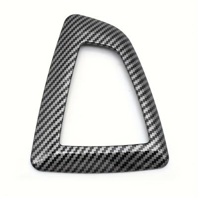 TEMU Special Carbon Fiber Textured Abs, Suitable For 1 Series, , And F30 Gear Shift Head And Gear Panel Carbon Fiber Interior Modification. Image