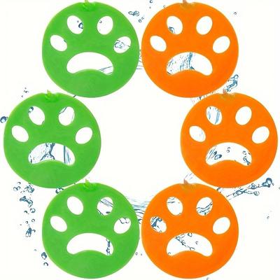 TEMU 1/2/4/6pcs Pet Hair Remover For Laundry, Reusable Washing Machine Lint Remover Pet Hair Removal Pet Fur Image