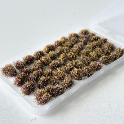 TEMU A Box Of 53tufts Irregularly Small Static Grass , Miniature Shrubs Terrain Model Kit For Diy Model Railway Landscape Fairy Garden Diorama Image