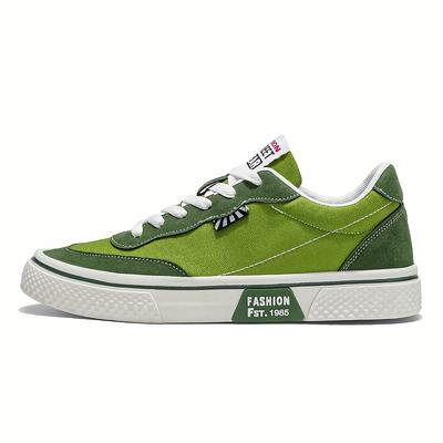 TEMU Men's Versatile Casual Sneakers - Design, Low-top Lace-up Shoes With Rubber Sole, Comfortable For Casual Attire Image