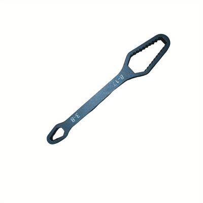 TEMU 1pc Universal Wrench, Chrome Vanadium , Mechanical Hand Tool, Non-electric, Multipurpose Double-end Spanner For Car, Bicycle, And - 3-17mm Grip Range Image