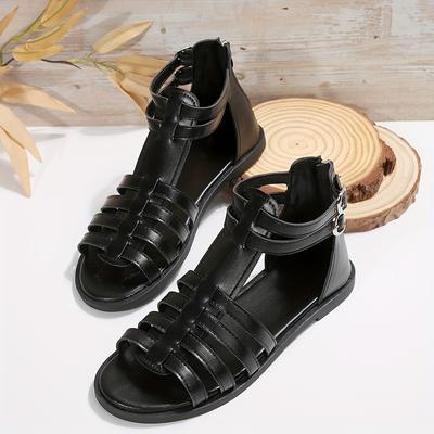 TEMU 2025 Summer New Metal Zipper , Luxurious Soft Bottom Commuter Versatile Fairy Shoes Image