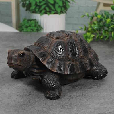 TEMU Vintage-style Resin Tortoise Statue - Realistic Garden Decor For Outdoor & Indoor, Easter And Display, Tortoise Decor Image