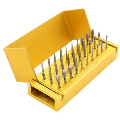 TEMU 30pcs Polishing Drill Diamond Set High Speed Grinding Polishing Drill Tool With Stand Image