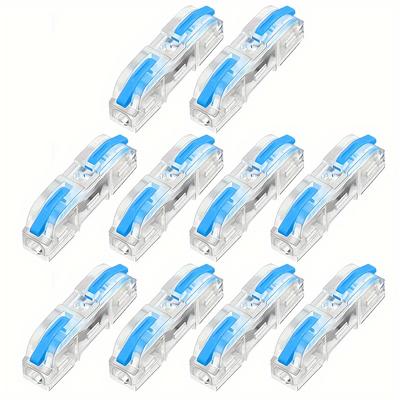 TEMU 10/50pcs Quick Connect Terminal Diy Wire Connector Soft And Hard Through 28-12awg Terminals Image