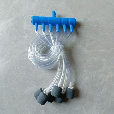 TEMU Fish Tank Aeration Accessories Set Including Hose + Bubble Stone + Diffuser With 4/6/8/10/12 Nozzle Heads, Complete Aquarium Oxygenation Kit Image