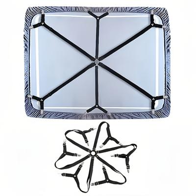 TEMU Adjustable Bed Sheet And Quilt Fixer, With 12 Clips, Non-sliding Bed Sheet , Mattress Clip Fixing Blanket Holder Image