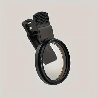 TEMU Hotu Polarizing Filter For Smartphones - Reflection Reduction, Multi-coated Glass Lens Protector, No Battery Needed - Essential Photography & Vlogging Accessory Image