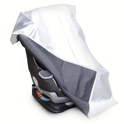 TEMU 1pc Universal Car Seat Sunshade - Polyester, Heat-resistant, Seats Cool, Easy To Clean, Ideal For All Vehicle Models, Sun Protection|| Image