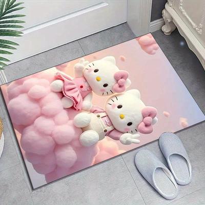 TEMU 800g/m² Printed Area Rug Carpet For Bedroom, Living Room Home Decor Rugs, Non-slip Mat Rug For Bedside Or Office Chair Image