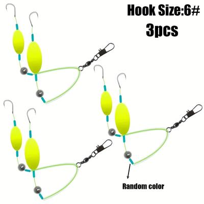 TEMU Reverse Bottom Fishing Rig With Hooks And Bait For European Carp Fishing. Image