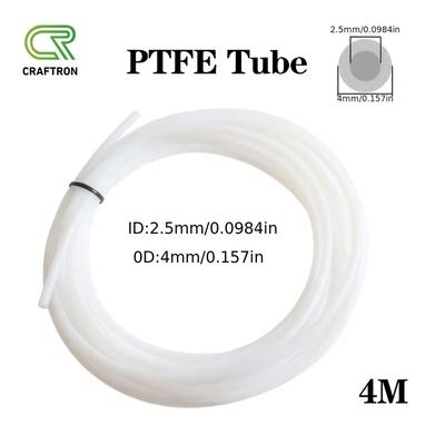 TEMU Ptfe Bowden Extruder Tube, 1m/4m Length, 2.5x4mm, Compatible With P1p P1s Ams A1 Mini Creality K1 Series 3d Printers, White/gray, Plastic, No Battery Required, 3d Printer Accessories Image