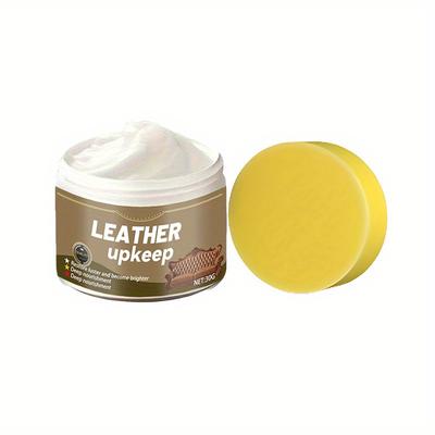 TEMU Leather Polish, Maintenance For Plastic Parts, Long-lasting Shine And Aging Protection, Enhances Of Leather, Suitable For Car , Sofas, Jackets, Leather Shoes, And Bags. Image