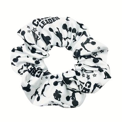TEMU 1pc Stylish Printed Hair Loop Large Hair Tie Cheerleading Sports Hair Rings For Women And Daily Use Wear Image