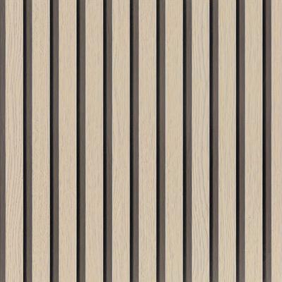 TEMU 1pc Self-adhesive Soundproofing Pvc Stripe Board, Wood Grain Sound Deadening Sticker For Home, Office, , Random Match, , Studio Acoustic Panel | Textured Surface Decor | Durable Wallpaper Image