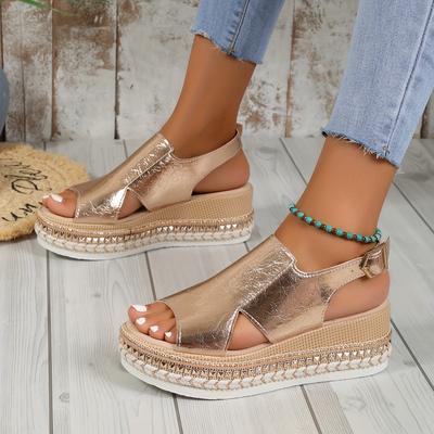 TEMU Women's Thick-soled Wedge Sandals Image