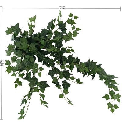 TEMU Artificial Ivy Wall Hanging With Realistic Green Leaves And Black Stems - Home, Hotel, And Holiday Decor (halloween, Christmas, Easter, Thanksgiving) - No Container Included, Boho Decor Image
