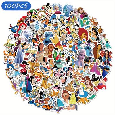 TEMU 100 Official Character Series Pvc Stickers, Princess Mouse Suitable For Laptop Tablet Suitcase Diy Decoration, Gift For