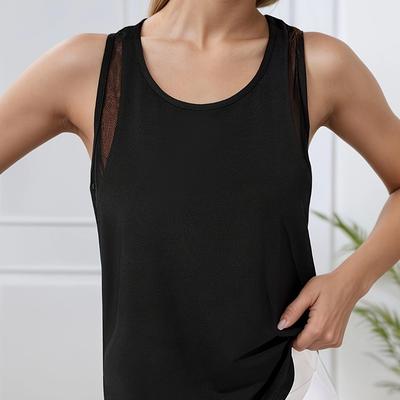 TEMU Yoga Fitness Tank Top With Heat Transfer Design Image