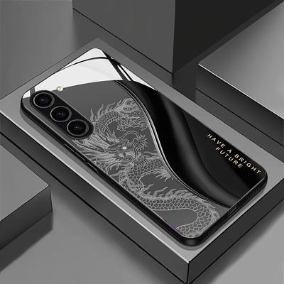 TEMU Creative And Stylish Gradient High-end Dragon Pattern Dustproof Protective Case Suitable For Galaxy A//a14/a34/a54/s21/s22/s23/s24/s21 Ultra/s22 Ultra/s23 Ultra/s24 Ultra/s25/s25plus/s25 Super. Image