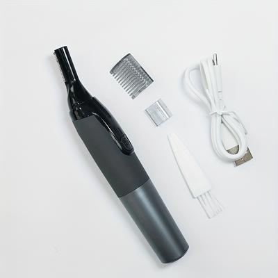 TEMU Conduroma 4-in-1 Electric Trimmer For Eyebrows, Nose & Ear Hair - Rechargeable, Facial Hair Shaver With Sharp Blade, Usb Charging, 350mah Battery - Ideal For Kit, Conduroma Image