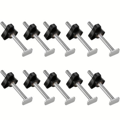 TEMU M8t Woodworking Tool Set With Adjustable Plastic Knob Nuts And Metal Bolts Image