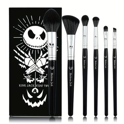 TEMU Christmas Eve Makeup Brush Creative Gothic Halloween Makeup Brush Ultra Soft Fiber Eyeshadow Brush Halloween Gift Image