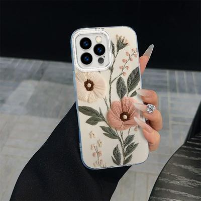 TEMU Creative Feather Pattern Phone Case, Full Wrap Shockproof And Drop-resistant Phone Protector, Stylish Phone Accessory Compatible With Iphone 11 12 13 Pro Max Pro Plus - New Stylish Phone Case. Image