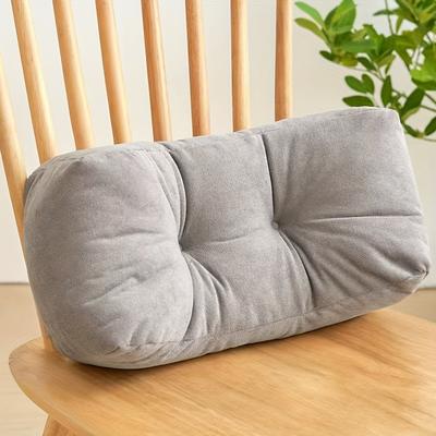 TEMU 1pc Contemporary Ergonomic Lumbar Support Pillow - High-quality Fabric, Cylindrical Design For Posture Correction, Ideal For Office , Chair Cushion & Home Decor ( Only), Backrest Pillow Image