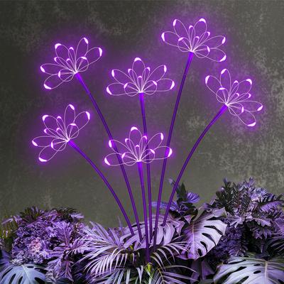 TEMU 1pc Solar Garden Lights Outdoor, Upgraded Solar Starburst Fireworks Light, Solar Lights For Pathway, Flowerbeds, Wedding, Party Decoration Image