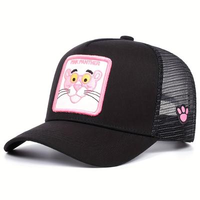 TEMU Fashionable Cartoon Applied-embroidered Baseball Caps, Men's And Women's Outdoor Sports Events, Casual Netted Baseball Caps, Trendy Hip-hop Street Image