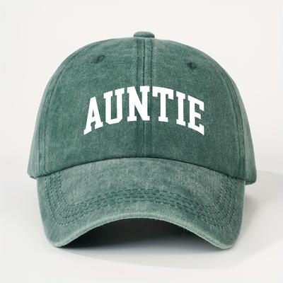 TEMU 1 Printed Auntie Washable Baseball Cap All-season Outdoor Trucker Hat Breathable Adjustable Golf Women's Summer Fashion Curved Men's Y2k Couple Image