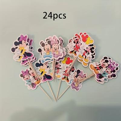 TEMU 24pcs Series Card Insert Party Supplies Set Festival Party Party Decoration Supplies Birthday Party Decoration Card Insert Set Is Suitable For Use Image