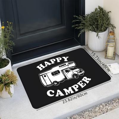 TEMU 1pc Huaji Doormat - Absorbent Non-slip Machine Washable 100% Polyester Mat With Graphic For Bathroom, Kitchen, Entryway - Lightweight Indoor/outdoor Decorative Mat, Washable Area Mat Image