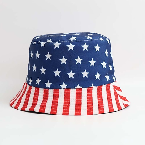 250e anniversaire des États-Unis Costume de Carnaval 2026 Chapeau Drapeau des États-Unis Occasionnel Adulte Homme Femmes Semi-quincentenaire Mascarade Jour de l'Indépendance / 4 Juillet Occasionnel